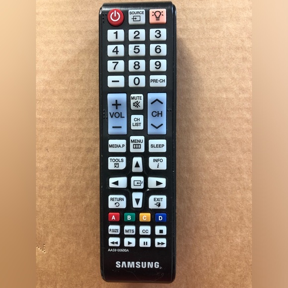 Genuine Samsung AA59-00600A Remote Control Black TV Remote Good Condition - Picture 1 of 4